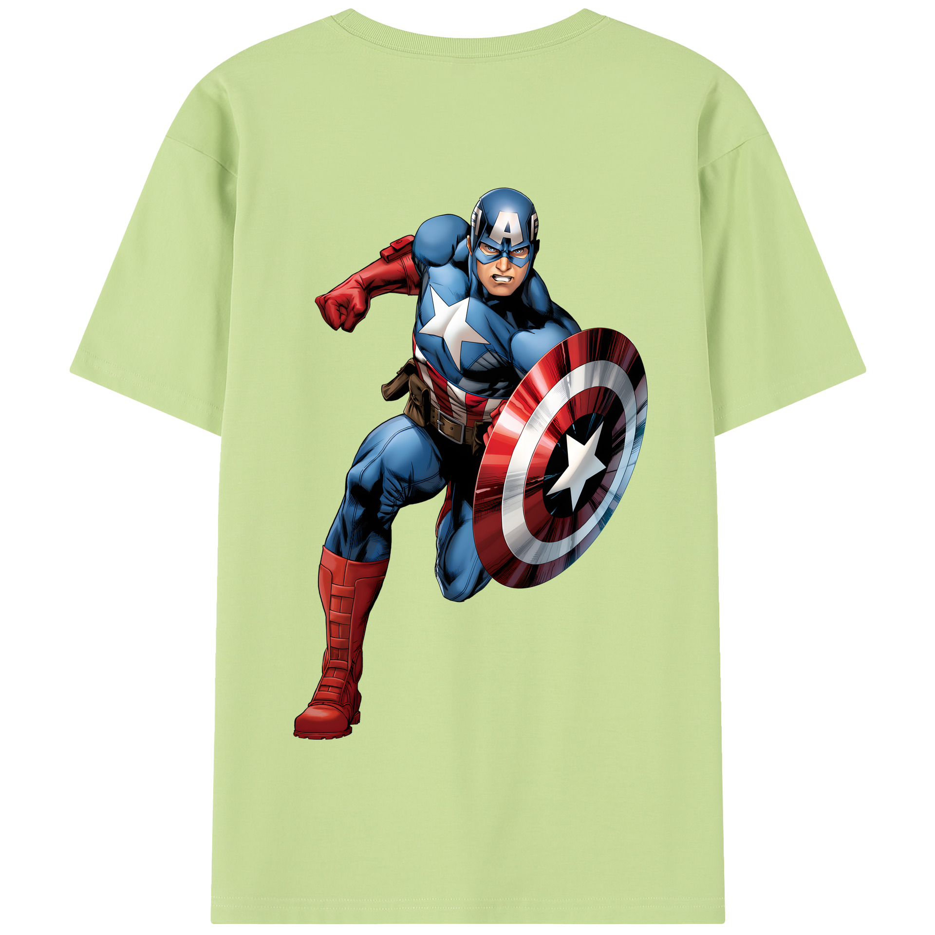 （画像用） アベンジャーズ The Avengers 綿100％半袖Tシャツ（背面プリント）